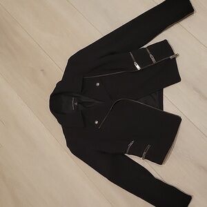 Banana Republic Black Moto Jacket Petite 00 / 00P